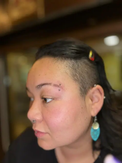 Piercing feito no Original SP Tattoo, unidade Moema