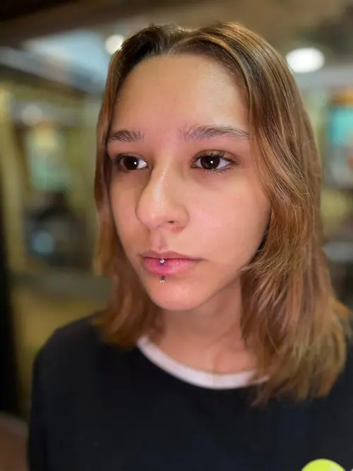 Piercing feito no Original SP Tattoo, unidade Moema